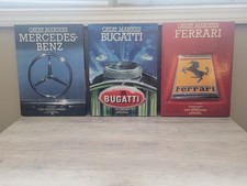Vintage Great Marques Car Enthusiast Hardcover Book Lot Ferrari Bugatti Mercedes picture