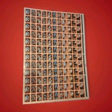 Star Wars Series 1 Uncut Trading Card Sticker Sheet 1977 1980 Luke Chewbacca R2 picture