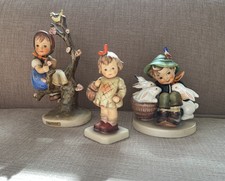 Vintage Goebel M.I. Hummel Figurines~Apple Tree Girl, Playmates, Little Shopper picture