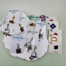 Girl Scouts Studio 2B Pins Charms Lot Cookie Volunteer CEO Collectible Jewelry picture