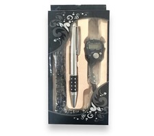 Islamic Tasbih Finger Counter Muslim Sibha 33 Beads Pen 3 Piece Gift Set - Black picture