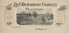 Planters Ed F Richardson Company Letterhead New Orleans LA Cotton Unused c1910 picture