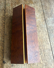 Jay Rogers Handmade Wooden Rectangular Lidded Trinket Box, Brown, 1999 picture