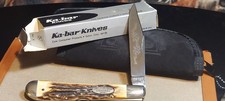 1992 KA BAR Collectors Club Lockback Wth Stagg  Scales N/M Condition picture