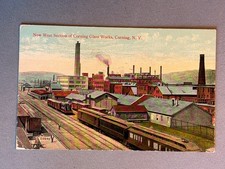 NY New York Corning Glass Works New West Section, Railroad Train, PM ca 1910 picture