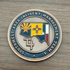 Southwest Area Incident Management Team 4  Challenge Coin picture