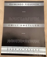 Raimundo Figueroa Emili Ametller gallery exhibition print ad 1996 magazne art picture