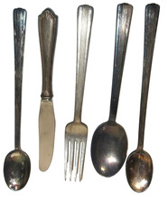 Railroad Dining Silver Flatware New York Central  Fork Ice tea, spoon Century  picture
