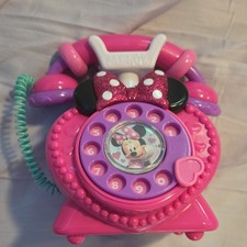 Disney Minnie Mouse Pink Telephone Happy Helpers Talking Toy picture