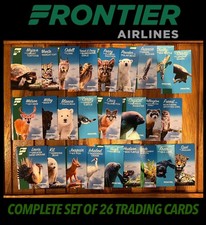 Frontier Airlines Trading Cards Complete Set 26 Cards Non-Sport (English) picture