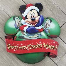 Disney Parks Christmas Santa Mickey Mouse Prop Park Sign picture