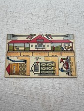 1914 J. Alan Fletcher Postcard #18 Cut Out Train Station picture