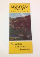 Vintage Siskiyou County California Travel Guide Site Seeing Brochure picture