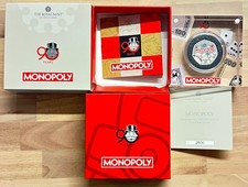 2025 90th Anniversary of Monopoly UK 50p Silver Proof Coloured Coin #2500 picture