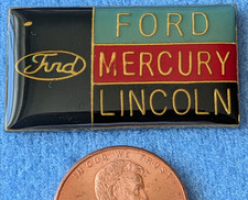 NOS 1980's Vintage Ford Mercury Lincoln Logo Enamel Lapel or Hat Pin 1 3/8
