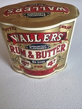 VINTAGE WALLER'S RUM & BUTTER TIN picture