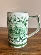 1996 Vintage Heineken Beer Stein, Made in Holland Hand Painted Delftsche Huys picture