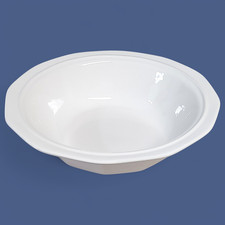 Mint Extra Large VTG Bright White Pfaltzgraff Heritage Serving Bowl #2-570 picture