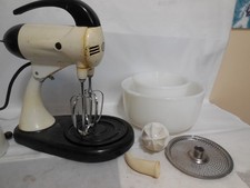 Vtg 1950s Sunbeam Mixmaster Stand Mixer W/Juicer,  2 Sunbeam bowls Works picture
