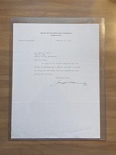 Joseph P. Kennedy Sr. Signed U.S. Maritime Commission Letter Dated  2/17/1938 picture