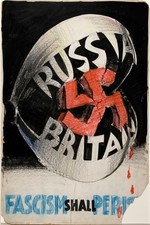 🛡️ WWII Anti-Fascism Propaganda Poster - Vintage 1940s Art 24x36” - Gallery picture