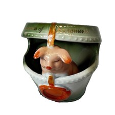 SACRAMENTO , CALIFORNIA  CA Antique PIG Souvenir China TRINKET picture