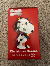Dept 56 Peanuts Snoopy Christmas Canine Figurine Snoopy by Schulz NIB 4030870 picture