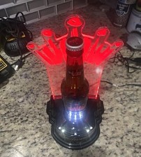Budweiser Select Lighted Bottle Display Sign w/ Base Breweriana picture