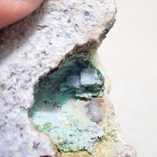 Chrysocolla pseudomorph Boleite, Santa Rosalla, Baja California, Mexico picture