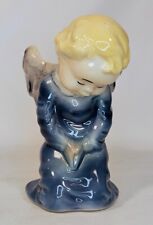 Angel Wall Planter Royal Copley Blue Praying picture