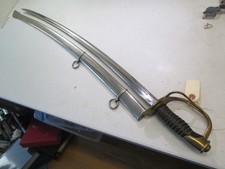 US CIVIL WAR CAVALRY SWORD & SCABBARD EMERSON & SILVER MAKER CLEAN BLADE 1864 J1 picture
