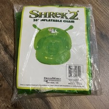 Shrek 2 Dreamworks 20” Inflatable Chair 2004 Movie PROMO New Sealed Y2K Green picture