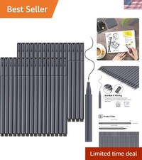 Fine Point 24-Piece Black Marker Set - Ideal for Scrapbooking & Journals picture