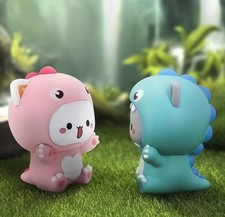 Season 3 MITAO Lucky Cat Peach Goma Collectable toy Couple Gift -Dinosaur pajama picture