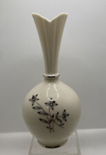 Lenox  Bud Vase Floral Silver Trimmed Made In USA Vintage picture