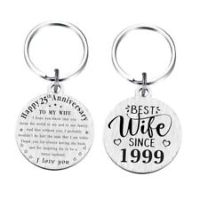  25th Wedding Anniversary Keychain Gifts, 25 Year Anniversary Decoration Wife picture