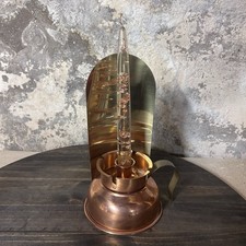VTG 50s-60s MCM Coppercraft Guild Copper/Brass Lucite Candle Wall Sconce picture