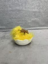 EASTER BABY CHICK in EGG SHELL, A WHIMSICAL SHELF or TABLETOP FIGURINE   picture