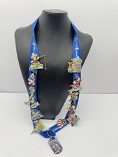 Disney WDW Pin Trading Lanyard Lot 14 Pins 2006 2007 New Years Mickey LE picture