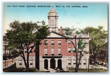 c1930's Old State House (Bulfinch Architecture) Hartford CT Handcolored Postcard picture
