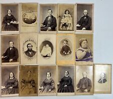 Antique Photography Lot of 16 LATE 1800's EARLY 1900's / US & Abroad Stamped picture