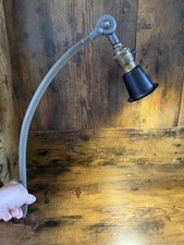 Vintage O C White Gooseneck Lamp With Machinery Mount Levolier Socket New Wire picture