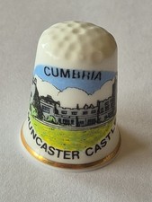 Muncaster Castle Thimble Vintage Souvenir Collectible picture