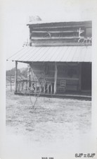 1966 Pioneer Log Cabin Deer Antlers Gainesville Georgia Mountain VINTAGE PHOTO picture