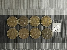 WALT DISNEY WORLD 4 RAILROAD CLASSIC CHARACTER 2024 BRONZE MEDALLION COINS picture