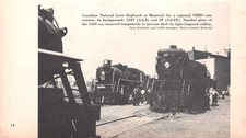 Canadian National No 5107 4-6-2 & No 49 4-6-4T Steam Locomotives Magazine Image picture