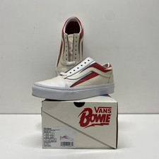 Vans Old Skool David Bowie Aladdin Sane True White Sneakers Women's 5.5 Men's 4 picture