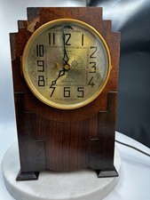 1929 Revere R-628 Telechron Westminster Chime Art Deco Mantel Clock Works RARE picture