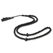 Ebony Essence Misbaha: Ebony Wood - 99 Beads, 8mm picture