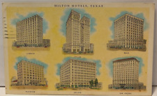 Vintage Postcard HILTON HOTELS, TEXAS 1920's picture